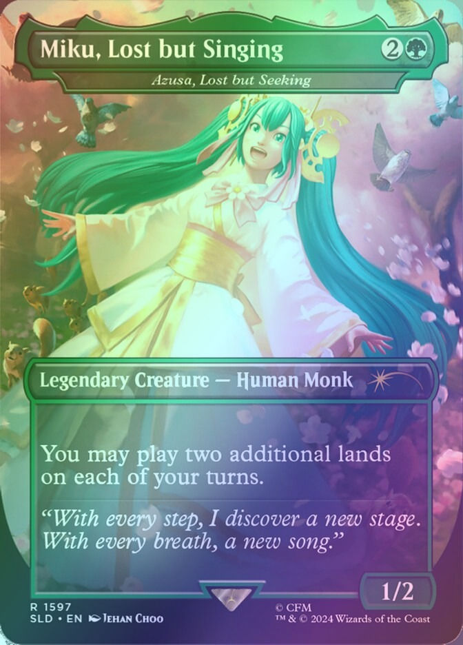 Azusa, Lost but Seeking (SLD) (1597★) / Borderless / Rainbow Foil