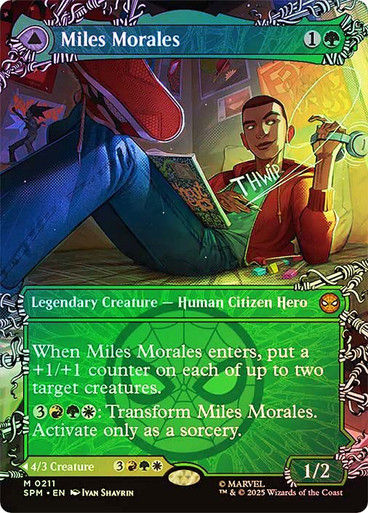 Miles Morales // Ultimate Spider-Man (SPM) (211) / Showcase / Foil — cara 1 de 2