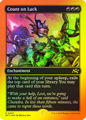 Count on Luck (DFT) (457)  / First Place Foil