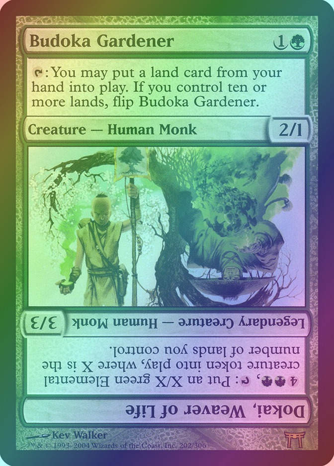Budoka Gardener // Dokai, Weaver of Life (CHK) (202) / Foil