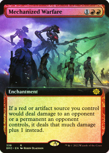 Mechanized Warfare (BRO) / Extended Art Foil