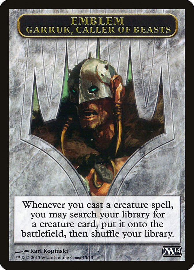 Garruk, Caller of Beasts Emblem (TM14) (13)