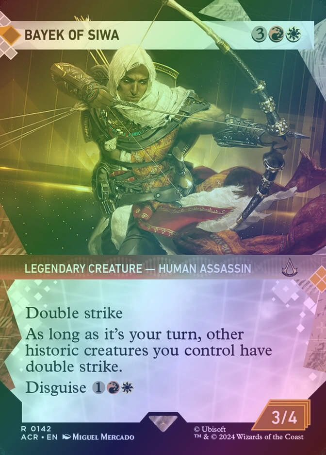 Bayek of Siwa (ACR) (142) / Borderless / Showcase / Foil