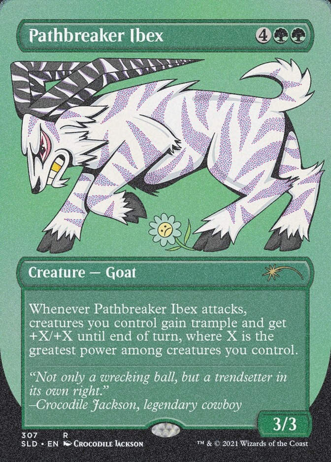 Pathbreaker Ibex (SLD) (307) / Borderless / Foil Etched