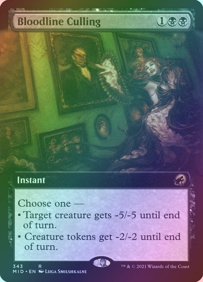 Bloodline Culling (MID) (343) / Extended Art / Foil
