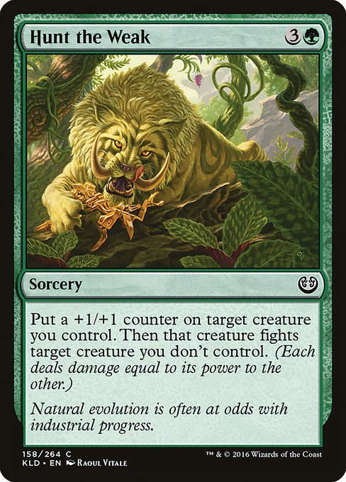 Hunt the Weak (KLD)