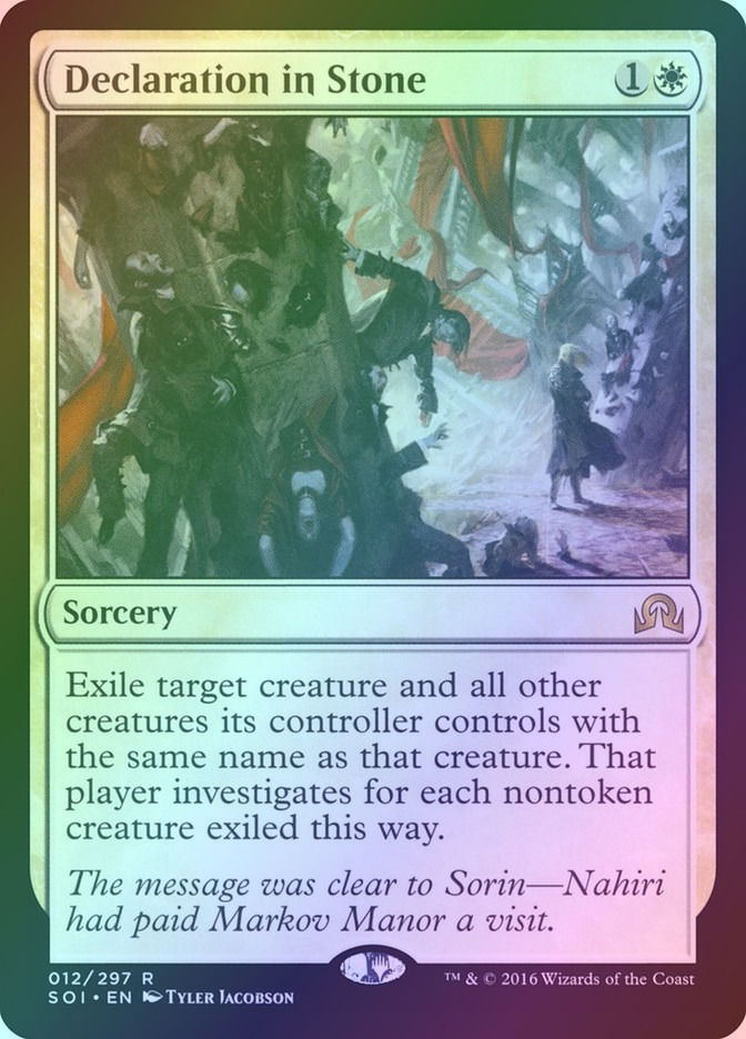 Declaration in Stone (SOI) (12) / Foil