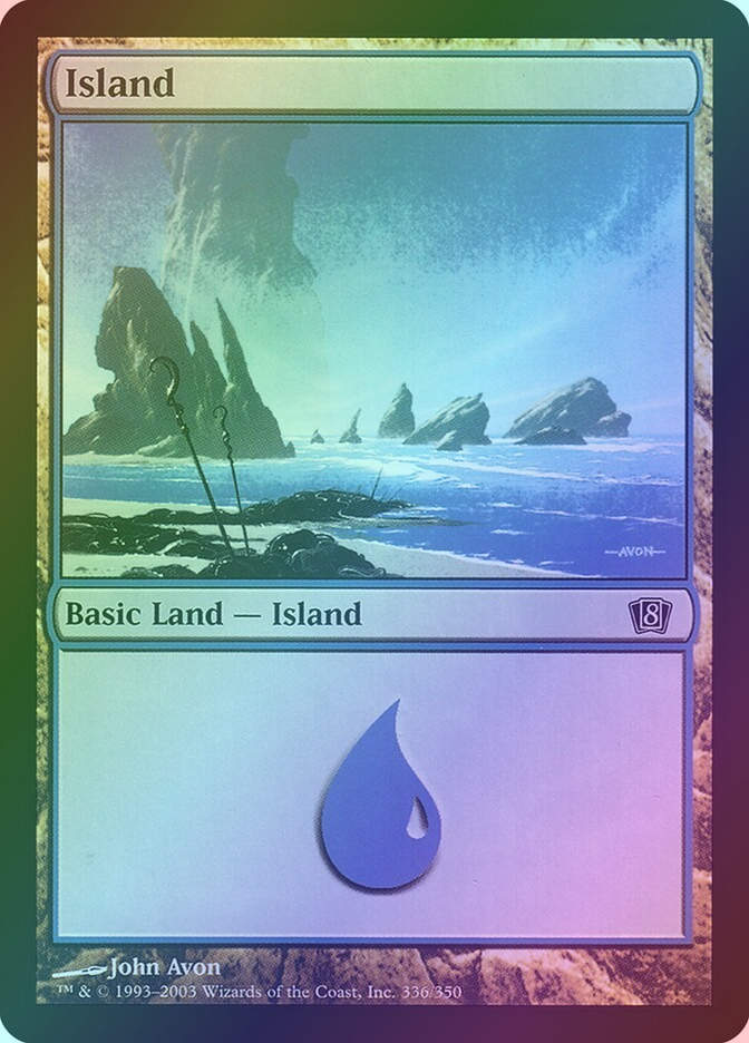 Island (8ED) (336★) / Foil