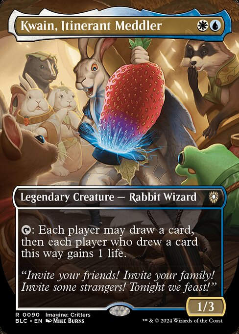 Kwain, Itinerant Meddler (blc) (90) / Borderless