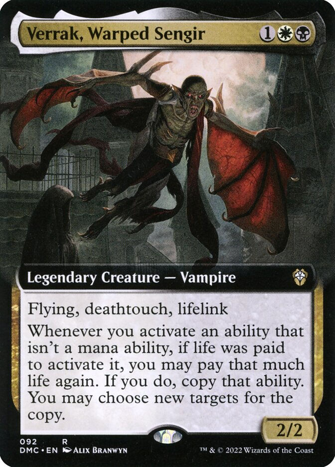 Verrak, Warped Sengir (DMC) (92) / Extended Art