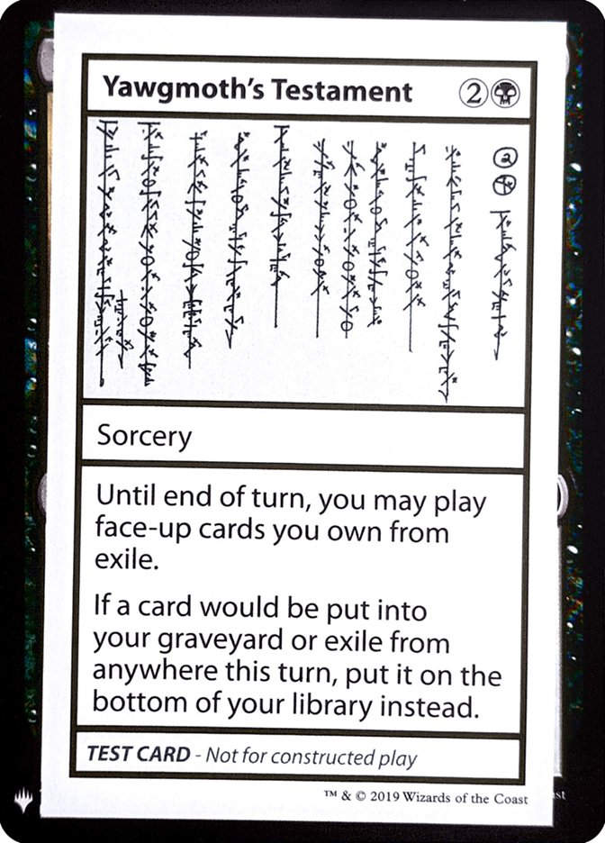 Yawgmoth's Testament (CMB1) (52)