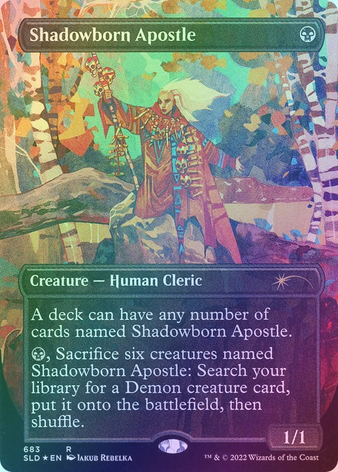 Shadowborn Apostle (SLD) (683) / Borderless / Foil
