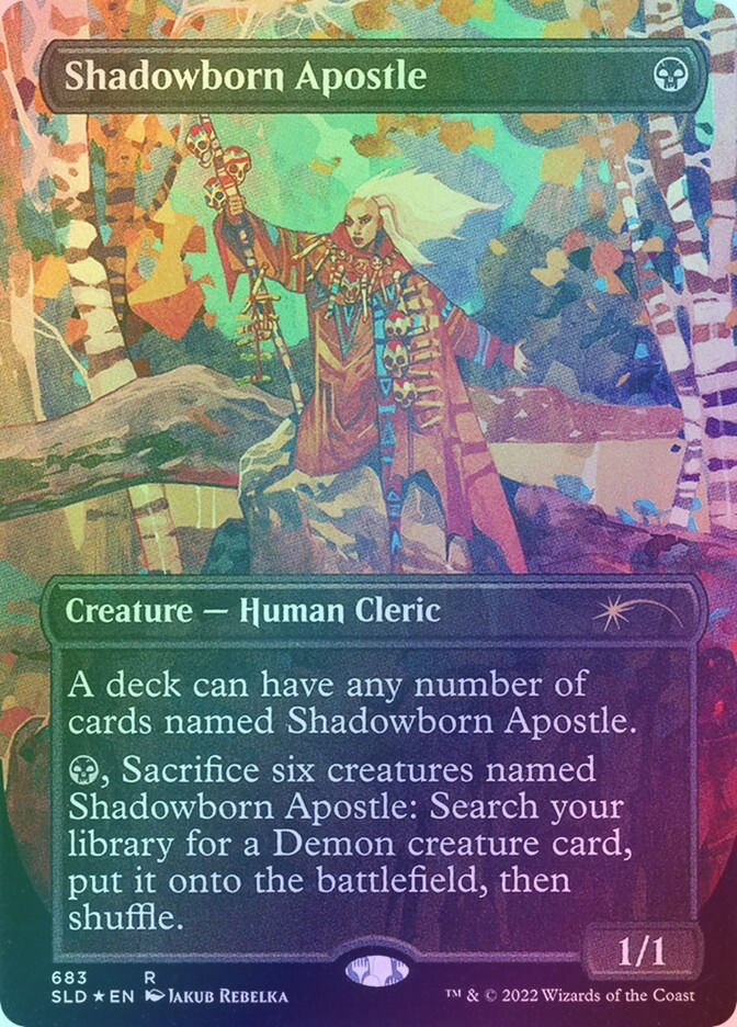 Shadowborn Apostle (SLD) (683) / Borderless / Foil