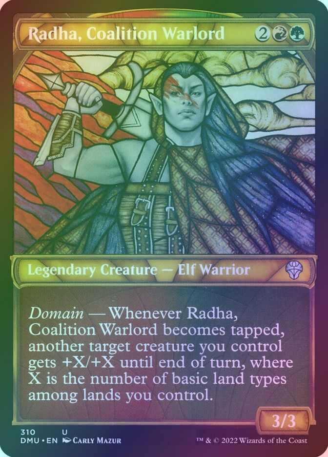 Radha, Coalition Warlord (DMU) (310) / Showcase / Foil