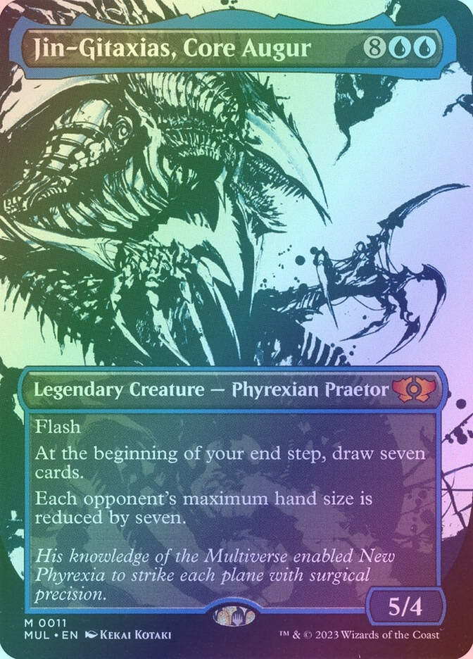 Jin-Gitaxias, Core Augur (MUL) (11) / Borderless / Showcase / Foil