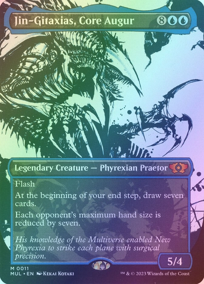 Jin-Gitaxias, Core Augur (MUL) (11) / Borderless / Showcase / Foil