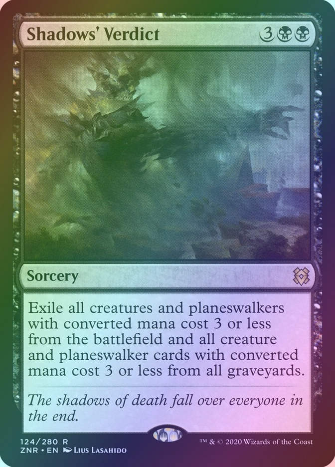 Shadows' Verdict (ZNR) (124) / Foil