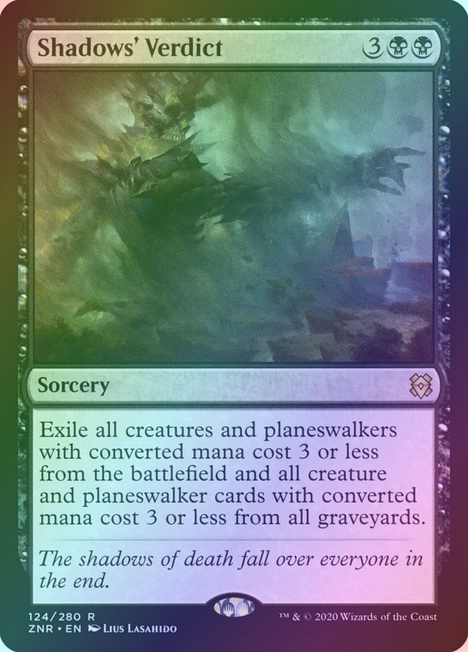 Shadows' Verdict (ZNR) (124) / Foil