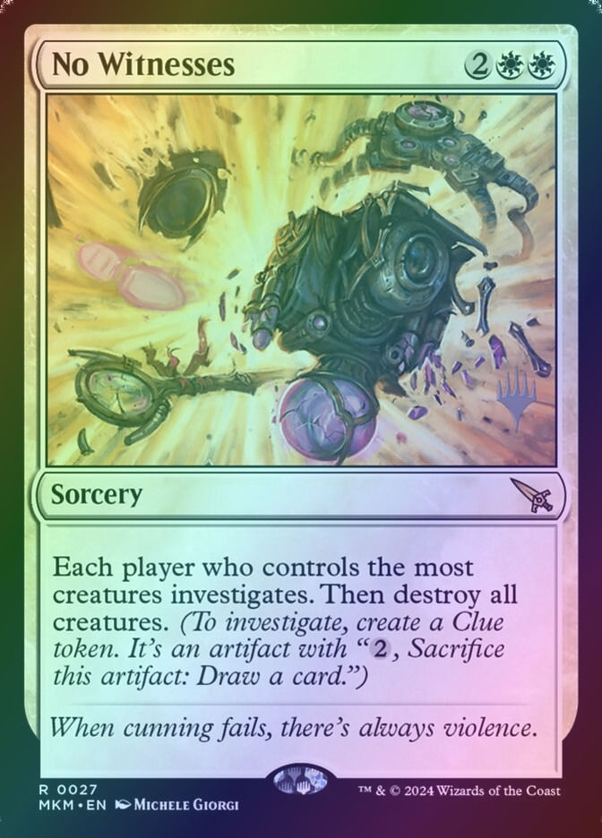No Witnesses (PMKM) (27p) / Foil