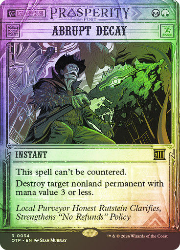 Abrupt Decay (otp) (34) / Foil