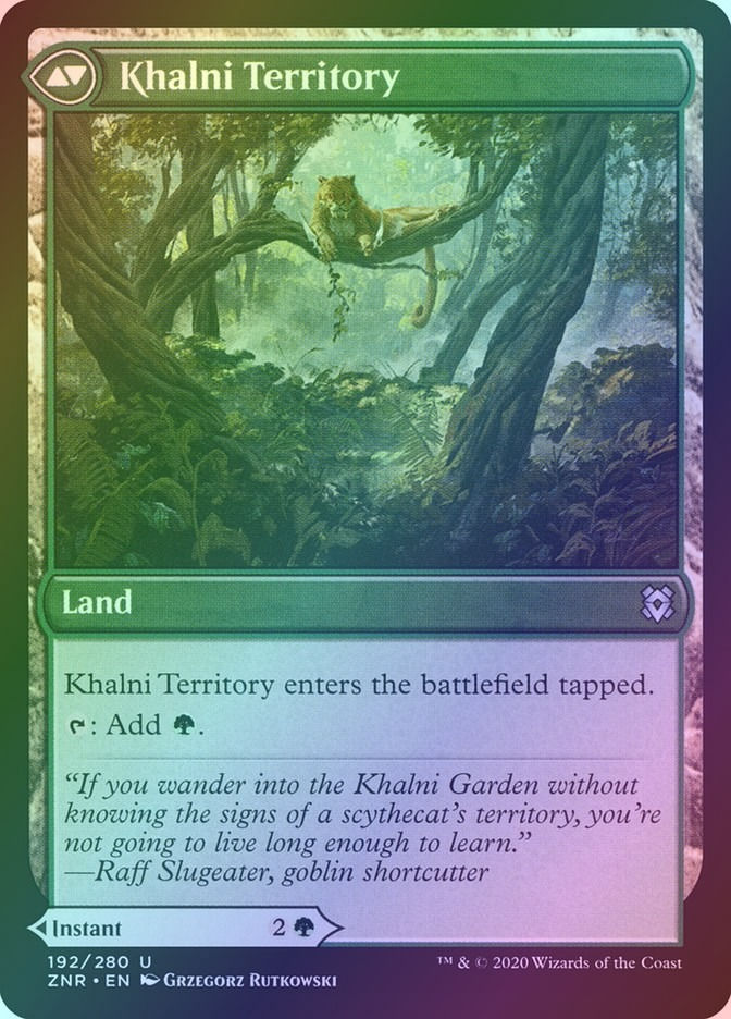 Khalni Ambush // Khalni Territory (ZNR) (192) / Foil — cara 2 de 2