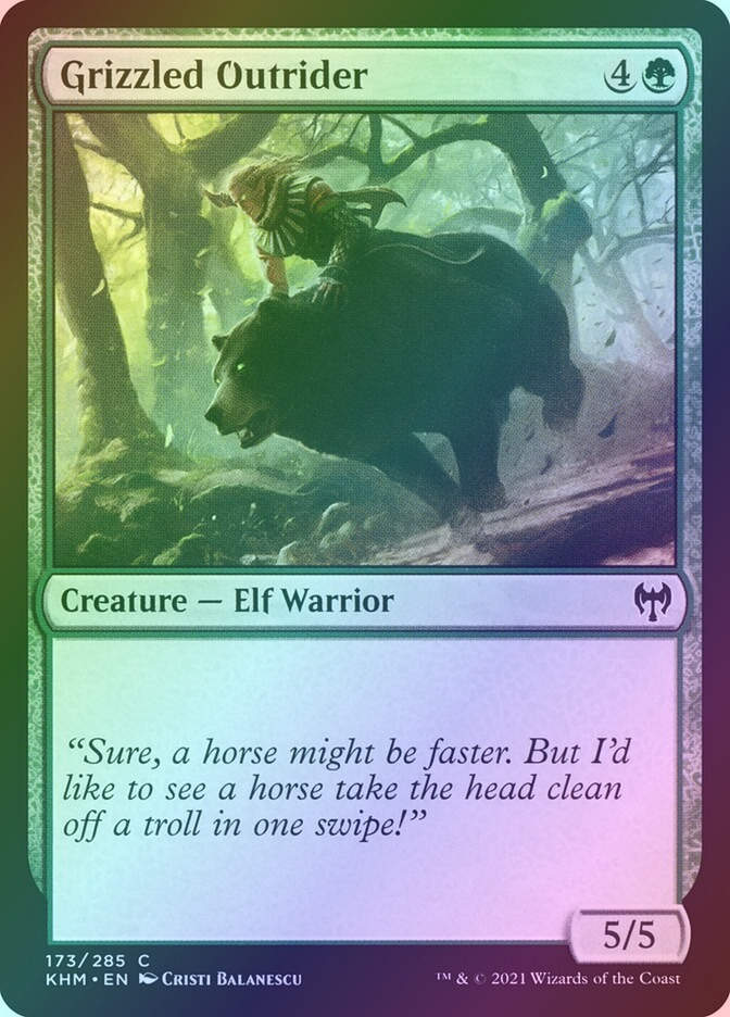 Grizzled Outrider (KHM) (173) / Foil