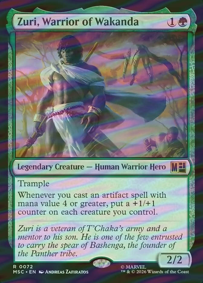 Zuri, Warrior of Wakanda (MSC) (72) / Surge Foil
