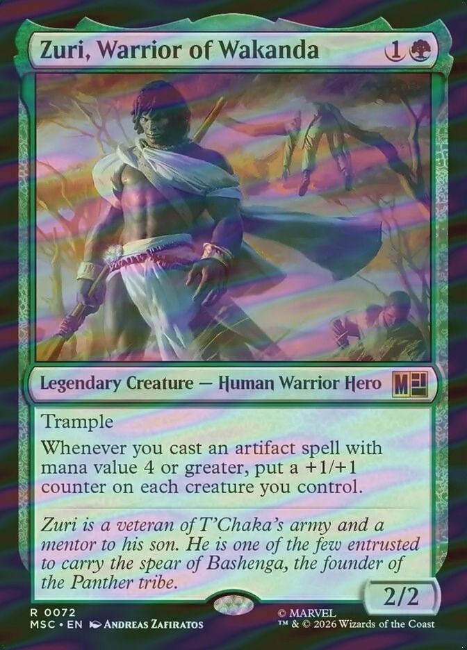 Zuri, Warrior of Wakanda (MSC) (72) / Surge Foil
