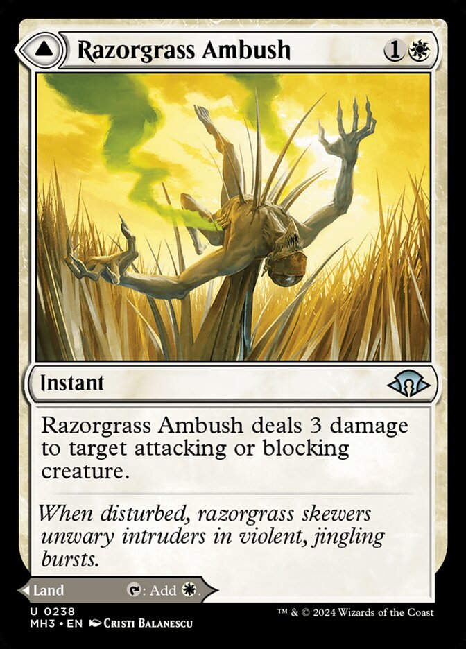 Razorgrass Ambush // Razorgrass Field (MH3) (238)