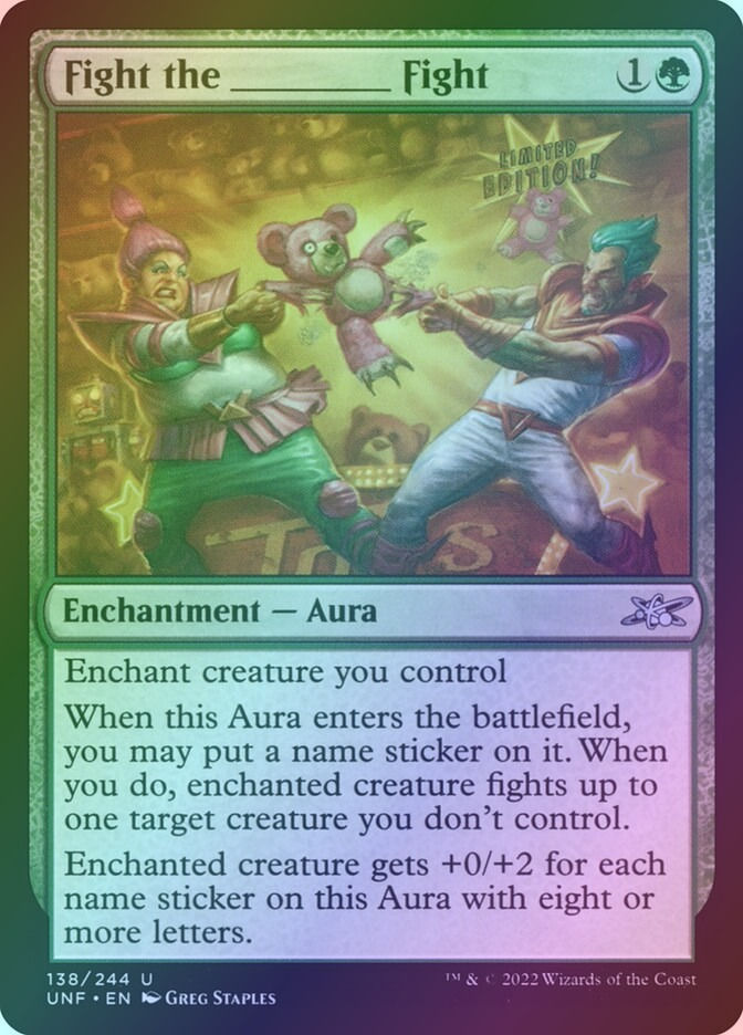 Fight the _____ Fight (UNF) (138) / Foil