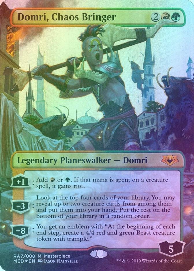 Domri, Chaos Bringer (MED) (RA7) / Borderless / Foil