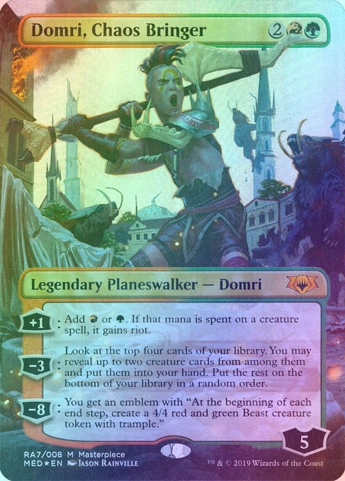Domri, Chaos Bringer (MED) (RA7) / Borderless / Foil