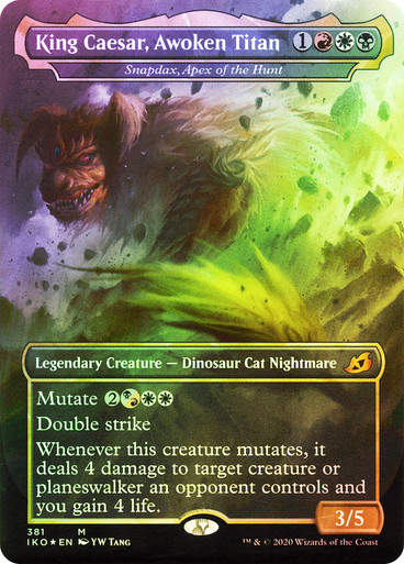 Snapdax, Apex of the Hunt (IKO) (381) / Borderless / Foil