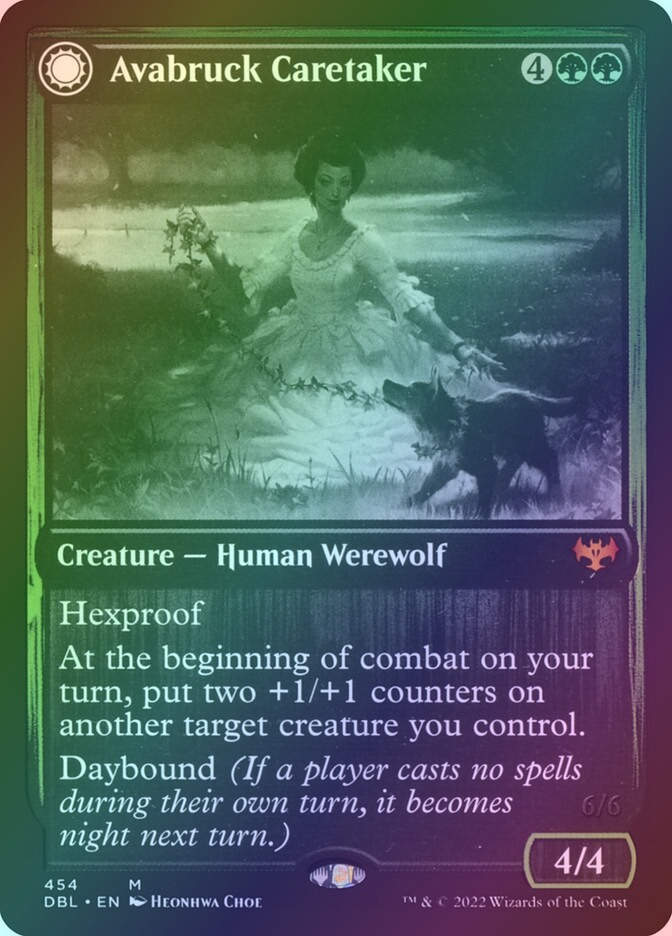 Avabruck Caretaker // Hollowhenge Huntmaster (DBL) (454) / Foil