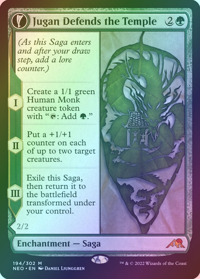 Jugan Defends the Temple // Remnant of the Rising Star (NEO) (194) / Foil — cara 1 de 2