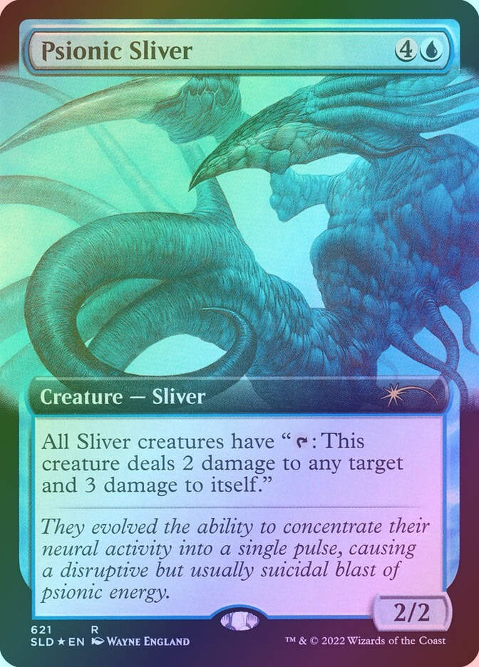 Psionic Sliver (SLD) (621) / Extended Art / Foil