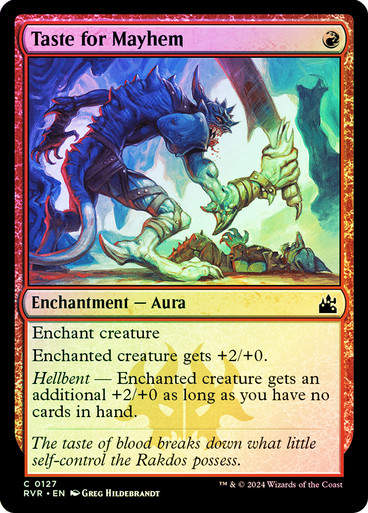 Taste for Mayhem (rvr) (127) / Foil