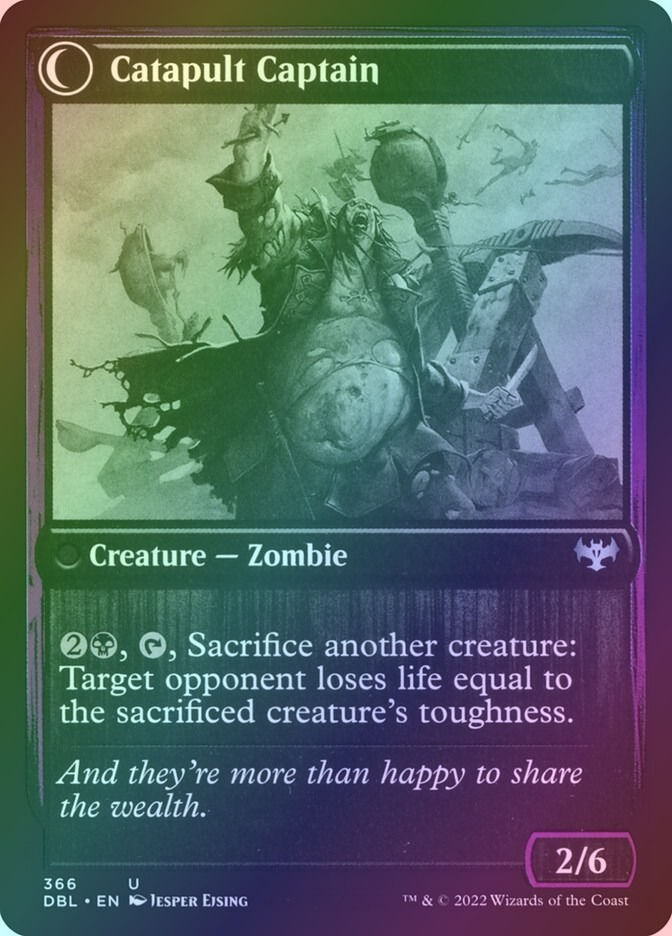 Catapult Fodder // Catapult Captain (DBL) (366) / Foil — cara 2 de 2