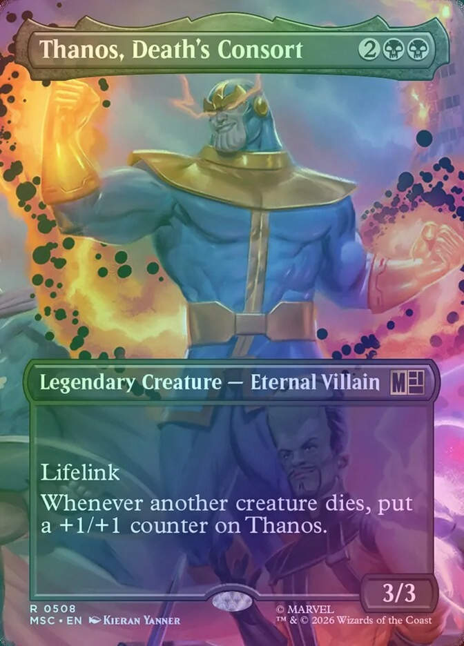 Thanos, Death's Consort (MSC) (508) / Borderless / Foil