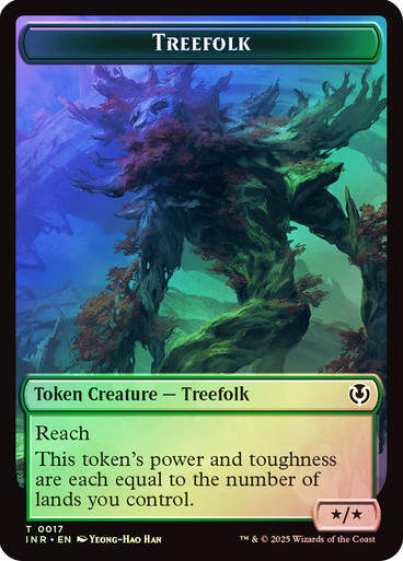 Treefolk (TINR) (17) // Wrenn and Seven Emblem (TINR) (27) / Foil
