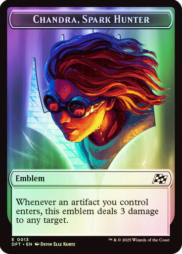 Chandra, Spark Hunter Emblem // Vehicle (TDFT) / Foil