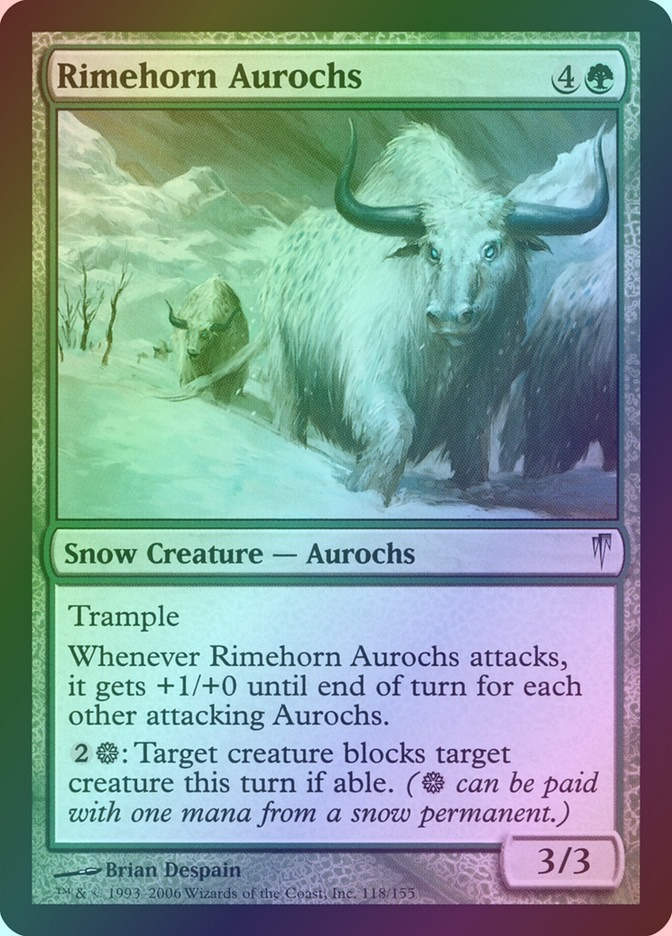Rimehorn Aurochs (CSP) (118) / Foil