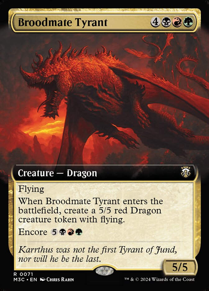 Broodmate Tyrant (m3c) (71) / Extended Art