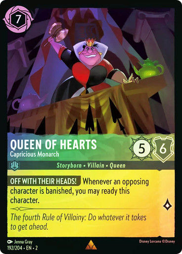 Queen of Hearts - Capricious Monarch (LOR_ROF) / Foil