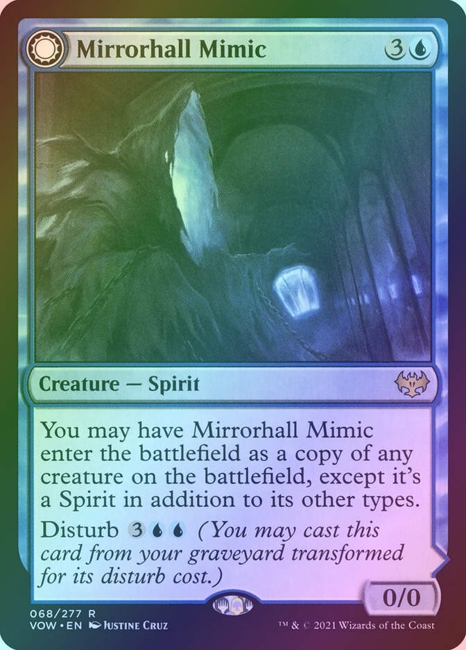 Mirrorhall Mimic // Ghastly Mimicry (VOW) (68) / Foil