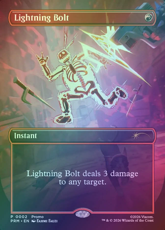 Lightning Bolt (PW26) (5) / Borderless / Foil