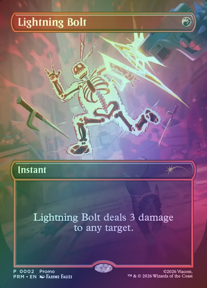 Lightning Bolt (PW26) (5) / Borderless / Foil