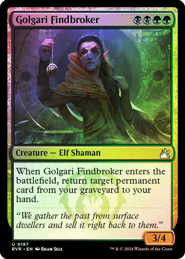 Golgari Findbroker (rvr) (187) / Foil