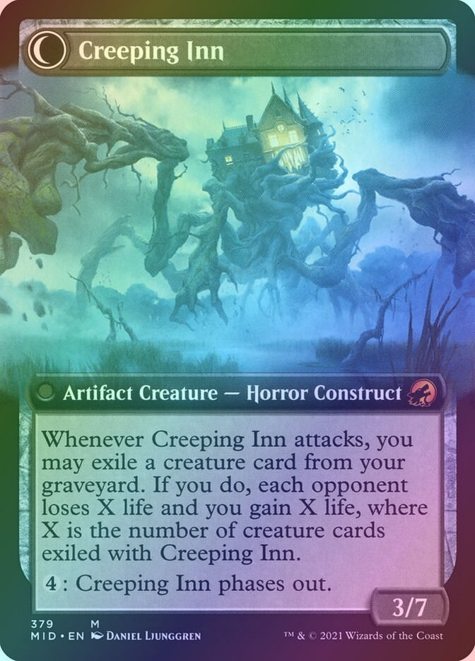 Hostile Hostel // Creeping Inn (MID) (379) / Extended Art / Foil — cara 2 de 2