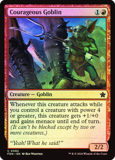 Courageous Goblin (FDN) (82) / Foil